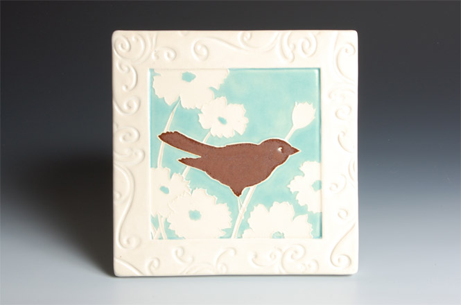 Flat Tile — Brown Bird